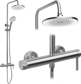 Set doccia Rea Rivo Brush Nickel