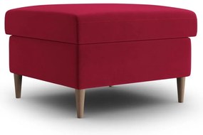 Poggiapiedi rosso con rivestimento in velluto Kyoto – Cosmopolitan Design