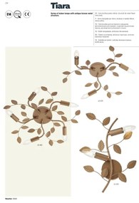 Redo 02-980 - Lampadario a plafone TIARA 5xE14/28W/230V