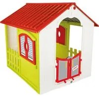 Casetta Gioco per Bambini 110x92x109 cm Cottage Pieghevole in Plastica