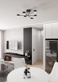 Lampadario a sospensione HALO 6 Black