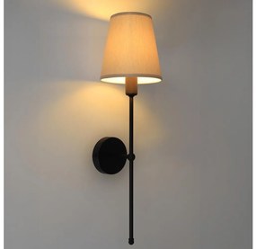 Lampada da parete MADELA 1xE14/40W/230V beige/nera