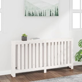 Copertura Termosifone Bianca 169x19x84 Cm Legno Massello Pino /