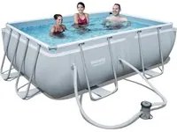 piscina con telaio e pompa 282x196xh84 cm 56629 95056