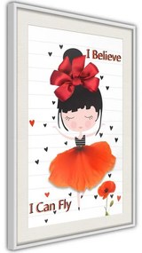 Poster  Poppy Dancer  Cornice Quadri Cornice nera con pass-partout, Larghezza x Altezza Home decor 20x30