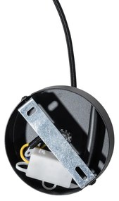 Lampada a sospensione Japandi in seta bianca 30 cm - Plu