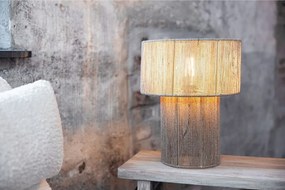 Lampada da tavolo in colore naturale con paralume in juta (altezza 38 cm) Soga - Markslöjd
