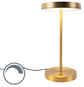 Lampada da tavolo moderna a LED in bronzo - DISCO