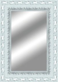 Specchio SHARON rettangolare in legno bianco 139 x 99 cm