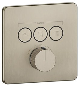 Parti esterne per miscelatore termostatico a tre funzioni simultanee brushed brass Hi Fi 38719 Gessi