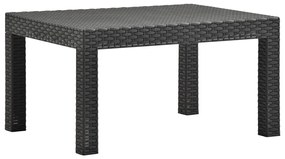 Tavolo da giardino antracite 58x58x41 cm in rattan pp