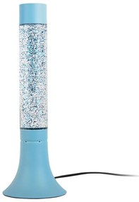 Lampada da tavolo blu con paralume in vetro (altezza totale 37,5 cm) Astro Glittler – Leitmotiv