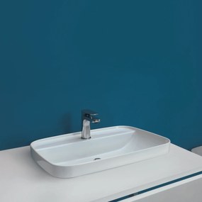 Lavabo Da Incasso/Da Appoggio 60x43 Cm Kerasan "Tribeca" Bianco Lucido