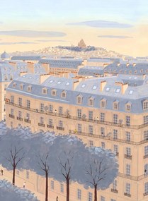 Isidore Leroy Carta da parati panoramica Toits de Paris Jour