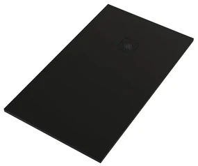 Piatto doccia SENSEA in composito minerale di resina gelificata Remix V3 nero L 80 x L 140 x H 2.8 cm opaco