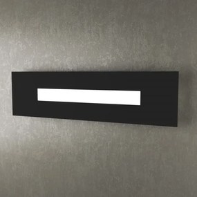 Wally applique-plafoniera 60 cm. 1 luce nero 1138-60-ne