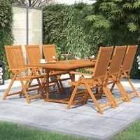 Set Mobili da Pranzo da Giardino 7 pz Legno Massello di Acacia cod mxl 43544