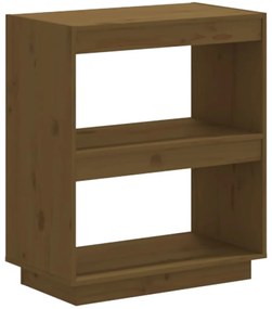 Libreria marrone miele 60x35x71 cm in legno massello di pino