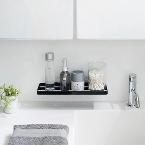 Mensola da bagno senza foratura nera opaca in acciaio Film Hook – YAMAZAKI