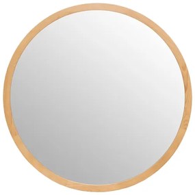 Atmosphera - Specchio da parete ANGELO diametro 110 cm pino