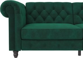Divano in velluto verde scuro 236 cm Felix - Støraa