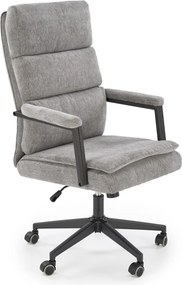 Sedia da ufficio Adriano in tessuto grigio - H110 cm