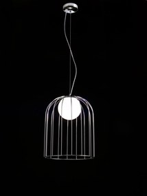 1-light suspension lamp - 1094 - Kluvì - Selene illuminazione Cromo lucido