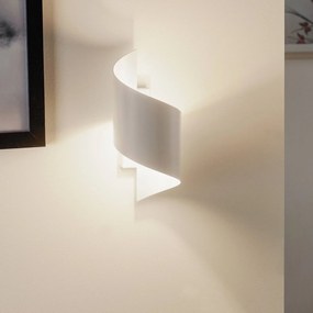 EMIBIG LIGHTING Applique Spiner bianco, altezza 30 cm, acciaio