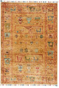 Samarkand Tappeto 110x80 Marrone (Pakistan) Annodato A Mano