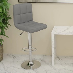 Sgabello Da Bar Grigio Chiaro İn Tessuto /