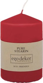 Candela rossa Top, tempo di combustione 25 h Eco - Eco candles by Ego dekor