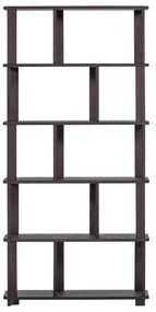 Libreria marrone scuro in rovere massiccio 90x186x30 cm Riss – WOOOD