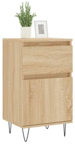 Credenze 2 pz rovere sonoma 40x35x70 cm in legno multistrato