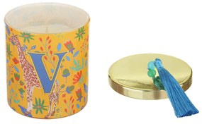 Candela profumata lettera V Royal Garden