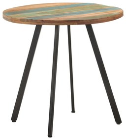 Tavolo Da Pranzo 80 Cm İn Legno Massello Di Recupero /
