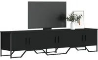 Mobile Porta TV Nero 180x34x41 cm in Legno Multistrato 848589