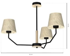 Lampadario su palo ETNA 3xE27/60W/230V