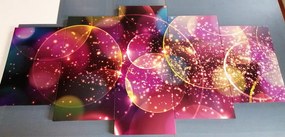 Quadri 5 pezzi – Astrazione scintillante