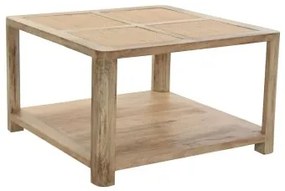 Tavolino da Caffè DKD Home Decor Marrone Chiaro Legno di mango 76 x 76 x 45 cm