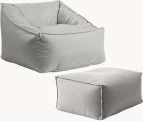Poltrona sacco da esterno in olefina con pouf e coperture protettive Der Sunnyboy