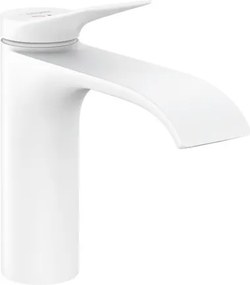 Rubinetto per lavabo a canna media getto cascata d'acqua Vivenis verniciato opaco HANSGROHE H 20.5 cm