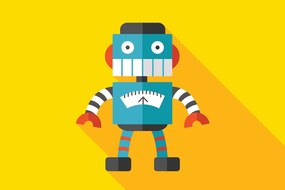 Stampa su tela – Robot allegro