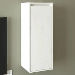 Pensile Bianco 30x30x80 Cm İn Legno Massello Di Pino /