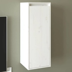 Pensile Bianco 30x30x80 Cm İn Legno Massello Di Pino /