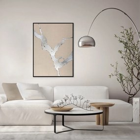 Quadro dipinto a mano 90x120 cm Wild Horizon Silver - Malerifabrikken