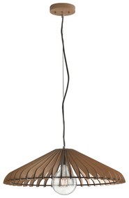 Lampadario Sospensione Calder Industrial Vintage Colore Legno Naturale 60W  Mis 50 x 120 cm