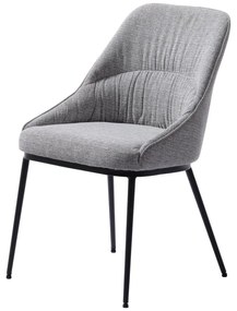 Sedie da pranzo grigie in set di 2 Meridian - Unique Furniture