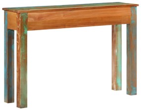 Tavolo consolle 110x30x75 cm in legno massello di recupero