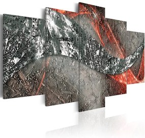 Quadro Fuoco d'argento  Colore Grigio, Dimensioni e Misure 100x50