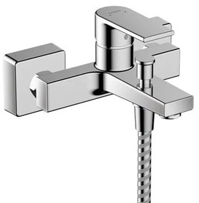 Rubinetto per vasca getto laminare cristallino Vernis Shape per muro cromo HANSGROHE